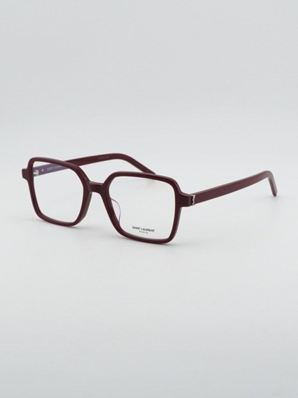Saint Laurent SL M139 006 Square Eyeglasses Dark Red 54mm Frame - Picture 1 of 12